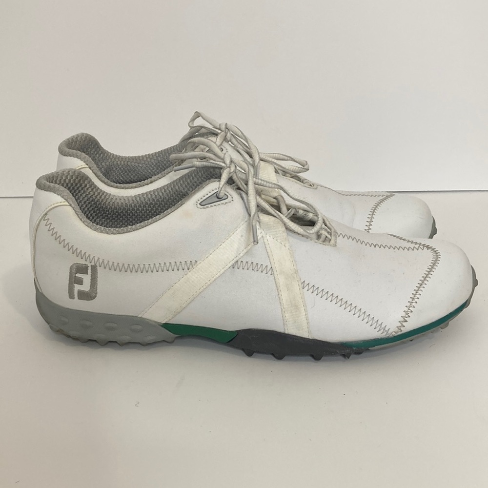 FootJoy Golf Shoes Mens 9 M White Leather M Project Spikeless Modern
